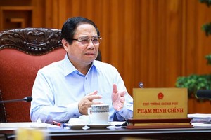 Đây là lần thứ 5 Thủ tướng Phạm Minh Chính chủ trì họp riêng về nội dung thích ứng với chính sách thuế quan mới của Hoa Kỳ và thúc đẩy quan hệ thương mại cân bằng, bền vững với Hoa Kỳ. Ảnh: Nhật Bắc 