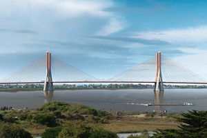 Phương án thiết kế cầu Ngọc Hồi đạt giải Nhất (Ảnh: Sở Quy hoạch và kiến trúc Hà Nội). 