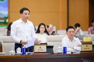 Bộ trưởng Bộ Tài chính Nguyễn Văn Thắng báo cáo kết quả thực hành tiết kiệm, chống lãng phí trong năm 2024 của Chính phủ. 