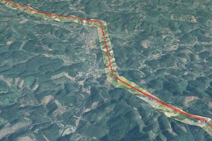 Phối cảnh mặt bằng một cung đoạn của dự án. (Ảnh: EVNNPT)