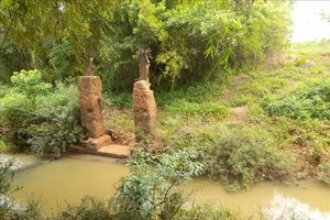 Vị trí từng được UBND tỉnh Bình Phước dự kiến xây dựng cầu Mã Đà. (Ảnh: Sỹ Tuyên, TTXVN). 