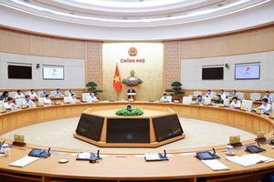 Phiên họp Chính phủ thường kỳ tháng 4/2025. Ảnh: Nhật Bắc