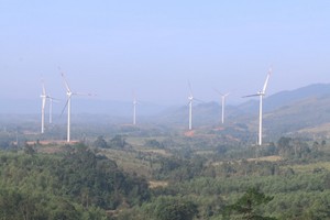 Một dự án điện gió tại huyện Hướng Hóa, tỉnh Quảng Trị.