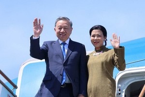 Tổng Bí thư Tô Lâm và Phu nhân rời thủ đô Baku, kết thúc tốt đẹp chuyến thăm cấp Nhà nước tới Cộng hòa Azerbaijan. Ảnh: TTXVN 