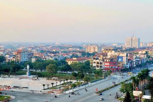 Một góc đô thị của Hưng Yên.