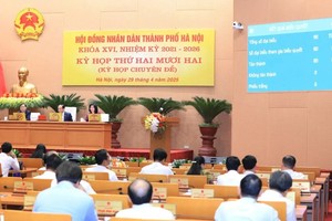 Kỳ họp thứ 22 (kỳ họp chuyên đề) của HĐND TP. Hà Nội đã thông qua việc sắp xếp các đơn vị hành chính cấp xã trên địa bàn Thành phố.