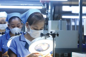 Vốn đăng ký đầu tư trực tiếp nước ngoài 5 tháng đầu năm 2025 đạt gần 18,4 tỷ USD, tăng 51,1% so với cùng kỳ năm ngoái. Ảnh: Tường Lâm