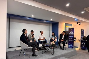 Các chuyên gia, đại biểu chia sẻ tại sự kiện công bố Báo cáo Nền kinh tế AI Việt Nam 2025.