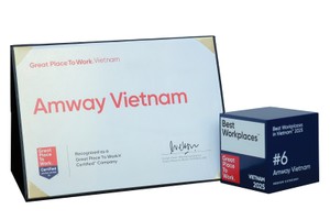 Chứng nhận Best Workplace in Vietnam 2025 là minh chứng cho nỗ lực xây dựng một môi trường làm việc lấy con người làm trọng tâm của Amway Việt Nam