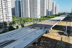 Một đoạn đường Vành đai 3, TP.HCM đi qua TP.Thủ Đức (cũ) - Ảnh: Lê Toàn