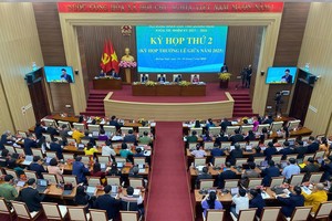 Quang cảnh Kỳ họp thứ 2 của HĐND tỉnh Quảng Ngãi diễn ra vào ngày 14/7.