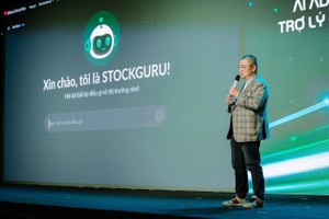 Chủ tịch HĐQT VPBankS Vũ Hữu Điền giới thiệu StockGuru tại hội thảo VPBankS Talk #5