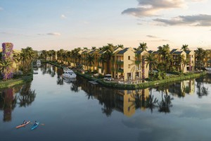 Casamia có thiết kế hài hòa với thiên nhiên và kênh nước tự nhiên vào từng hiên nhà