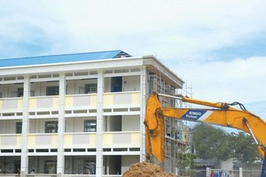 Gói thầu Thi công xây dựng thuộc Dự án Bổ sung cơ sở vật chất Trường Phổ thông dân tộc nội trú Trung học phổ thông huyện Đăk Hà đã chọn được nhà thầu. Ảnh minh họa: Nhã Chi