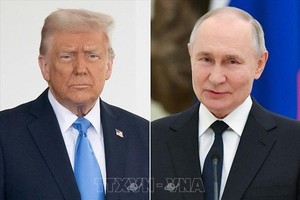 Tổng thống Mỹ Donald Trump (trái) và Tổng thống Nga Vladimir Putin. Ảnh: Getty Images/TTXVN