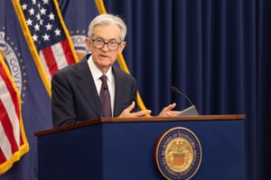 Chủ tịch Cục Dự trữ liên bang Mỹ (Fed) Jerome Powell. Ảnh: THX/TTXVN