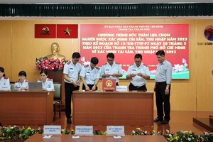 Thanh tra TPHCM thực hiện bốc thăm xác minh tài sản