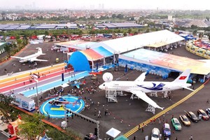 Toàn cảnh phân khu triển lãm "Khát vọng bầu trời".