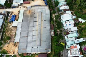 Khu đất thực hiện Dự án Nhà ở xã hội Bông Hồng được thực hiện khu đất nhà xưởng của Công ty cổ phần Lâm Nghiệp 19. Ảnh: D.C. 