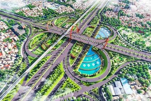 Phối cảnh Nút giao thông Bình Thái trên đường Vành đai 2.