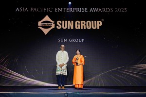 Sun Group được APEA vinh danh với giải thưởng Thương hiệu truyền cảm hứng.