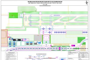 Quy hoạch tổng thể mặt bằng Cảng hàng không quốc tế Gia Bình. 