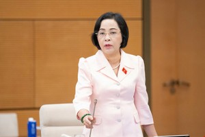 Phó chủ tịch Quốc hội Nguyễn Thị Thanh. 