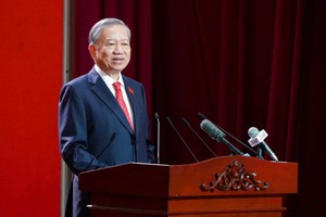 Tổng Bí thư Tô Lâm phát biểu chỉ đạo Đại hội Đảng bộ TP.HCM lần thứ I, nhiệm kỳ 2025 - 2030. Ảnh: BTC.