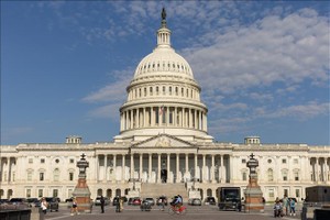 Tòa nhà Quốc hội Mỹ tại thủ đô Washington DC. Ảnh: THX/TTXVN