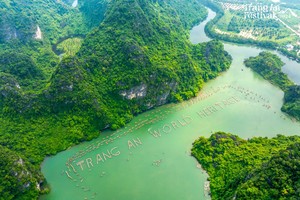 Quần thể danh thắng Tràng An được TripAdvisor vinh danh “Best of the Best”, hạng mục cao nhất của hệ thống “Travellers” Choice Awards 2025, dành cho 1% điểm đến tốt nhất thế giới. Ảnh Sở Du lịch Ninh Bình.