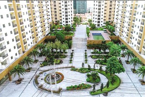 Khu tái định cư Bình Khánh vẫn còn nhiều tòa nhà bỏ hoang thời gian dài.