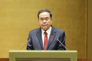 Chủ tịch Quốc hội Trần Thanh Mẫn phát biểu khai mạc Kỳ họp - Ảnh: Duy Linh. 