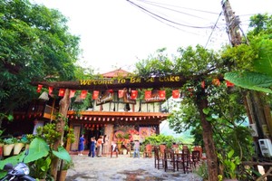 Một homestay tại bản Pác Ngòi. Ảnh: Hạnh Phúc.