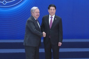 Chủ tịch nước Lương Cường và Tổng Thư ký Liên hợp quốc António Guterres.