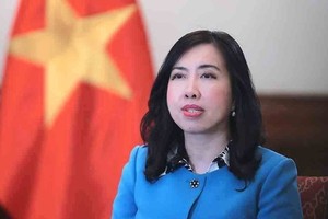 Thứ trưởng Bộ Ngoại giao Lê Thị Thu Hằng. (Ảnh: An Đăng/TTXVN)