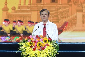 Chủ tịch UBND TP. Cần Thơ Trương Cảnh Tuyên phát biểu khai mạc Lễ hội