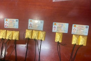 Vàng tang vật trong vụ vi phạm do lực lượng chức năng ở Lào Cai (Hải quan, Bộ đội Biên phòng, Công an) bắt giữ ngày 4/9/2025.
