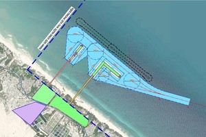 Phối cảnh bến cảng số 2, 3 của bến cảng Phong Điền. 