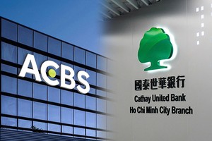ACBS nhận hạn mức vay nước ngoài tín chấp 30 triệu USD từ Ngân hàng Cathay United Bank