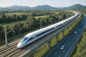 Dự án Đường sắt tốc độ cao Hà Nội - Quảng Ninh dự kiến đưa vào khai thác thương mại trong năm 2028 