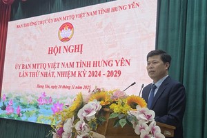 Hưng Yên kiện toàn chức danh Chủ tịch Ủy ban MTTQ Việt Nam tỉnh 