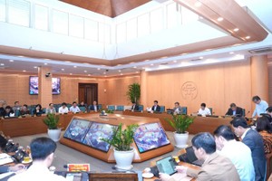 Một cuộc họp của UBND TP.Hà Nội.