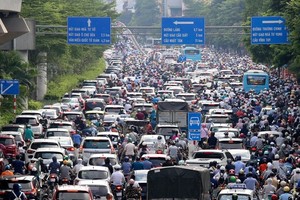 Giao thông Hà Nội. Ảnh minh họa
