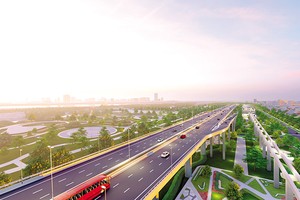 Phối cảnh Dự án Đầu tư xây dựng trục đại lộ cảnh quan sông Hồng 