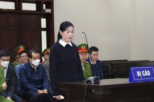 Cựu Bí thư Tỉnh ủy Vĩnh Phúc (cũ) Hoàng Thị Thúy Lan tại phiên tòa phúc thẩm.