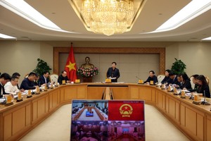 Phó thủ tướng Trần Hồng Hà chủ trì Hội nghị. Ảnh: VGP.