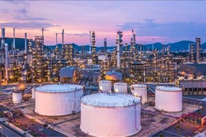 Cơ sở khai thác dầu của Công ty dầu khí quốc gia Aramco của Saudi Arabia. Ảnh: globalenergyprize.org/TTXVN 