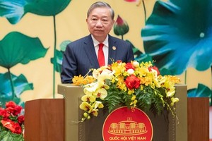 Tổng Bí thư Tô Lâm phát biểu tại Lễ kỷ niệm - Ảnh Mediaquochoi. 