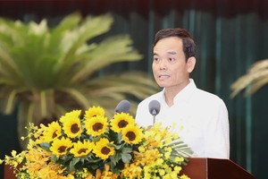 Bí thư Thành ủy TP.HCM Trần Lưu Quang phát biểu khai mạc Hội nghị.