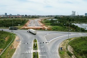 Vị trí chưa thể đấu nối của tuyến đường Nhật Lệ 2 đến tuyến tránh Đồng Hới